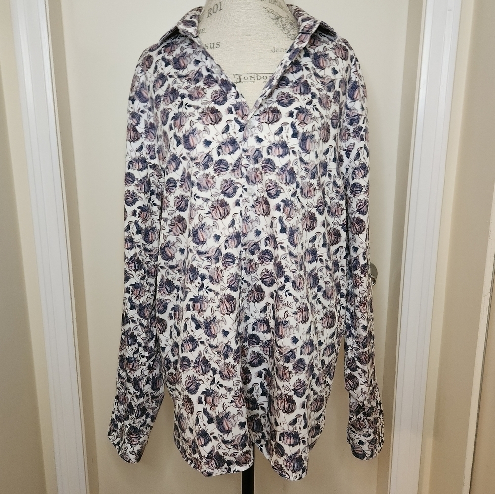 RW&Co Mens Floral Dress Shirt